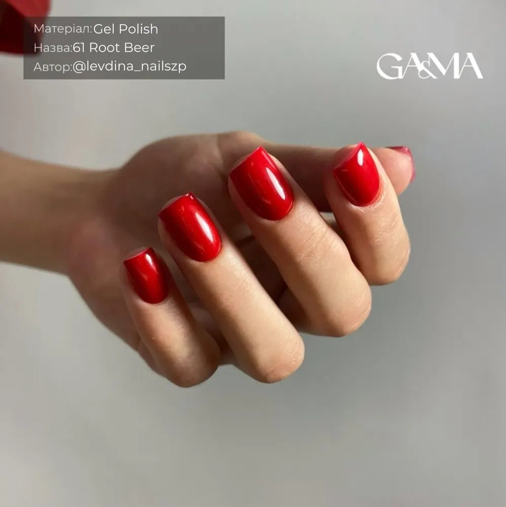 GA&amp;MA Gel polish Pantone collection 061 Root Beer 10 ml (TPO free) - Level Up Beauty Supply