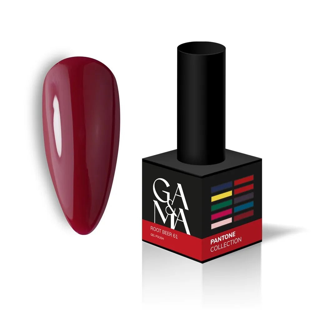 GA&amp;MA Gel polish Pantone collection 061 Root Beer 10 ml (TPO free) - Level Up Beauty Supply