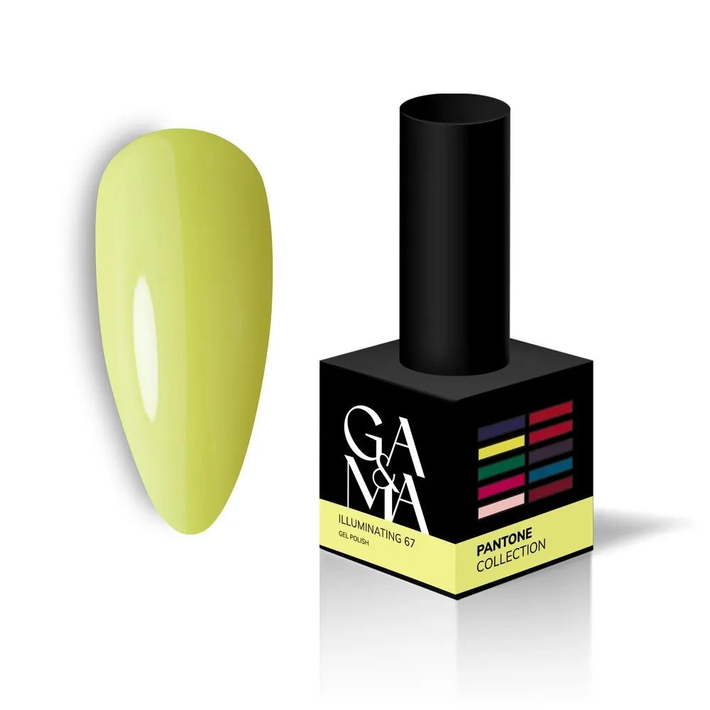 GA&amp;MA Gel polish Pantone collection 067 Illuminating 10 ml (TPO free) - Level Up Beauty Supply