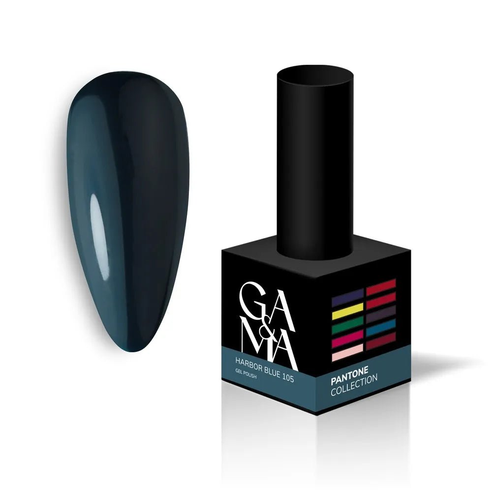 GA&amp;MA Gel polish Pantone collection 105 Harbor Blue 10 ml (TPO free) - Level Up Beauty Supply