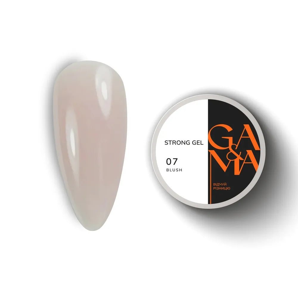 GA&amp;MA Strong Gel 007 Blush 30 ml - Level Up Beauty Supply
