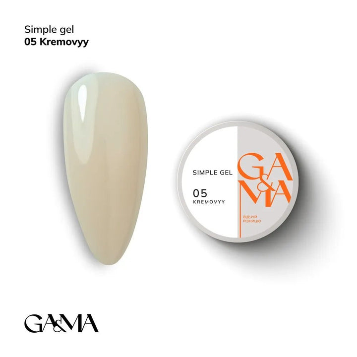 GA&amp;MA Simple gel 005 Kremovyy - Level Up Beauty Supply