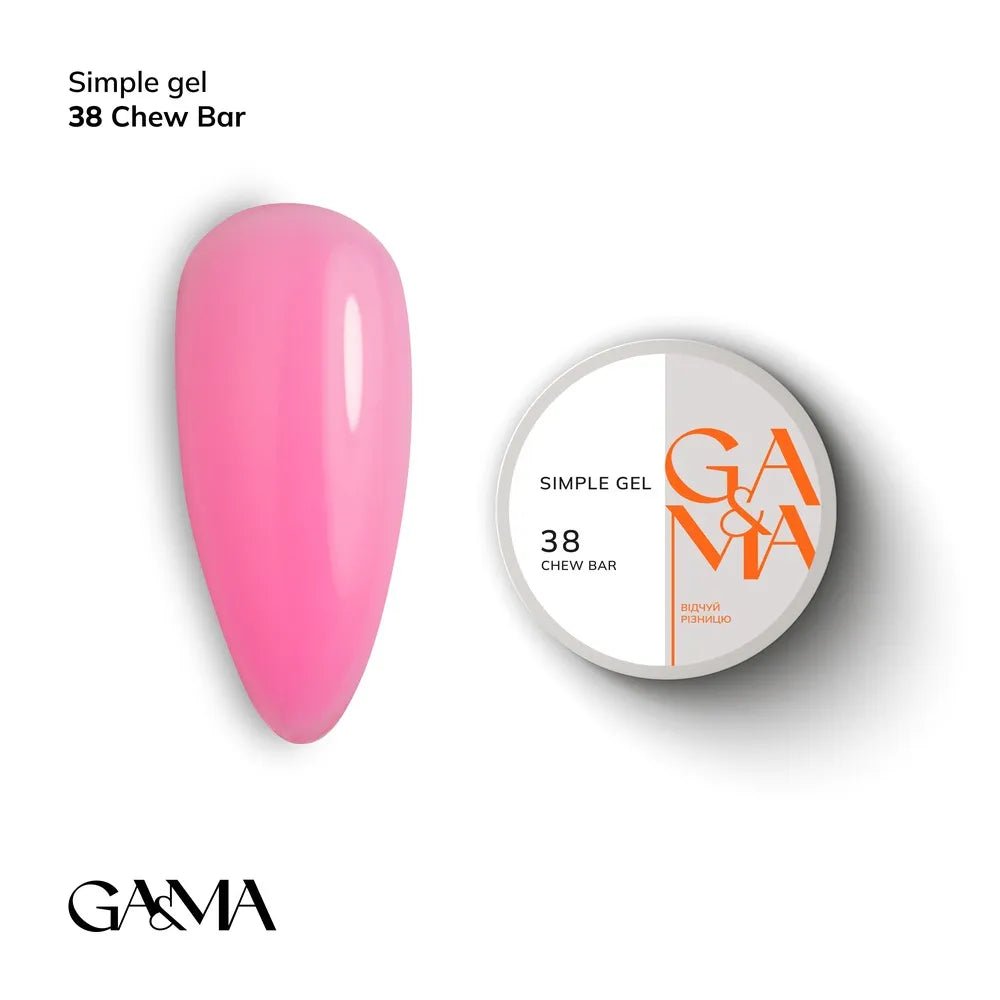 GA&amp;MA Simple gel 038 Chew Bar - Level Up Beauty Supply