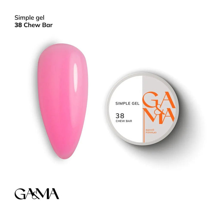 GA&amp;MA Simple gel 038 Chew Bar - Level Up Beauty Supply
