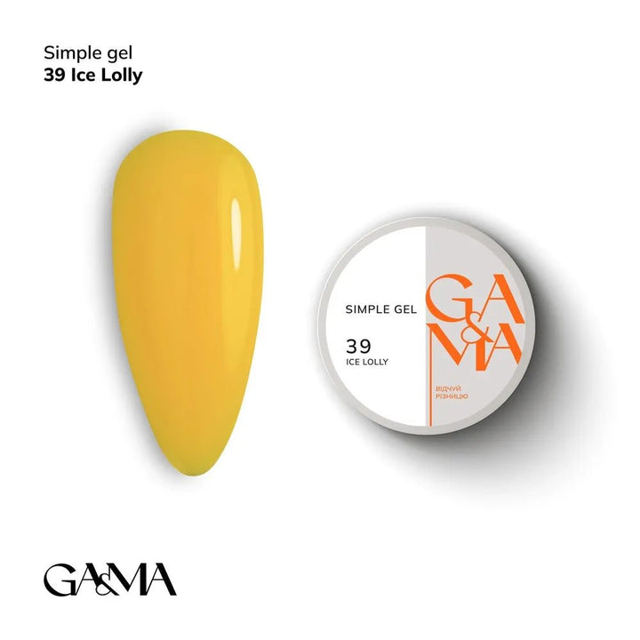 GA&amp;MA Simple gel 039 Ice Lolly - Level Up Beauty Supply