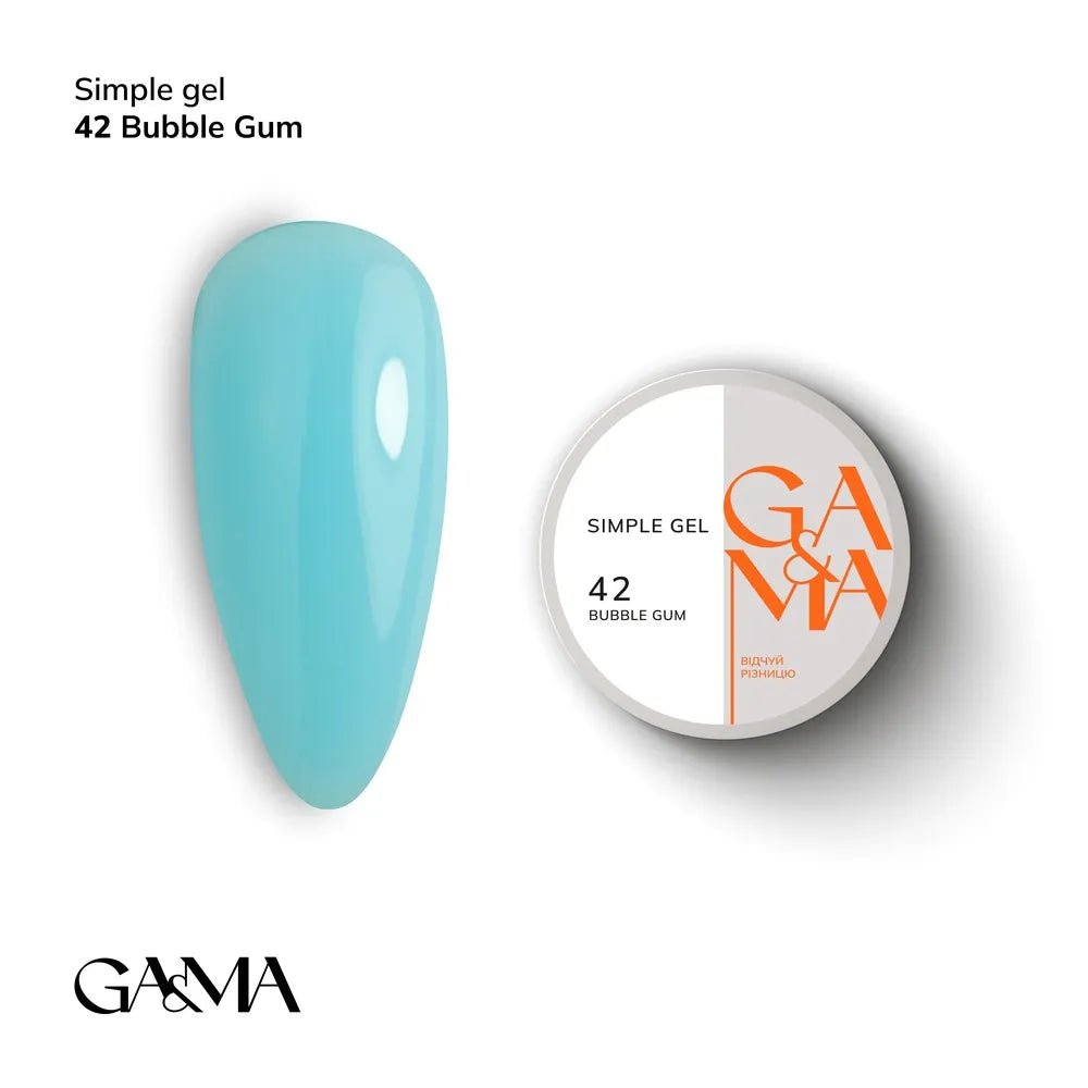 GA&amp;MA Simple gel 042 Bubble Gum - Level Up Beauty Supply