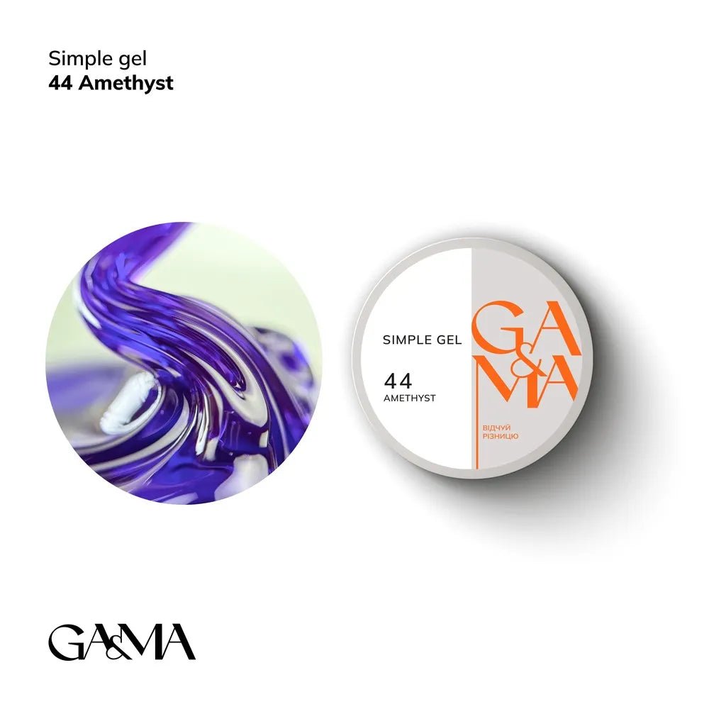 GA&amp;MA Simple gel 044 Amethyst - Level Up Beauty Supply