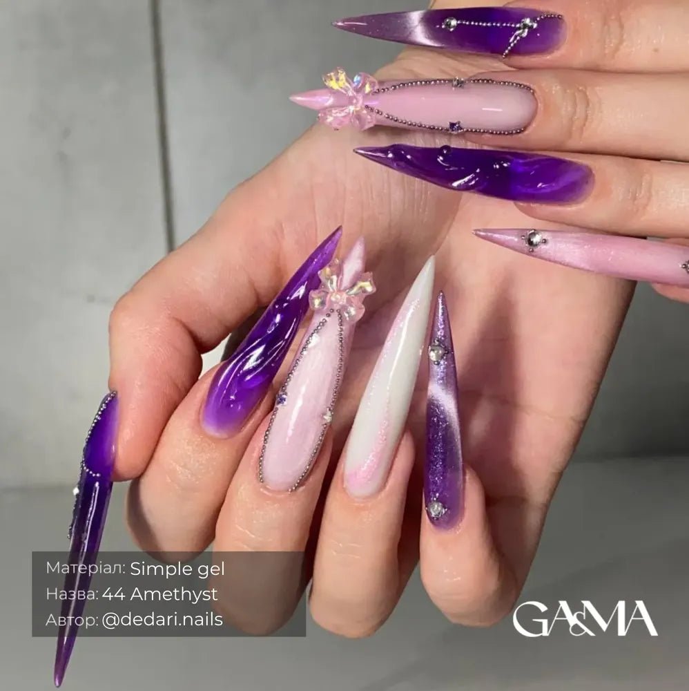 GA&amp;MA Simple gel 044 Amethyst - Level Up Beauty Supply