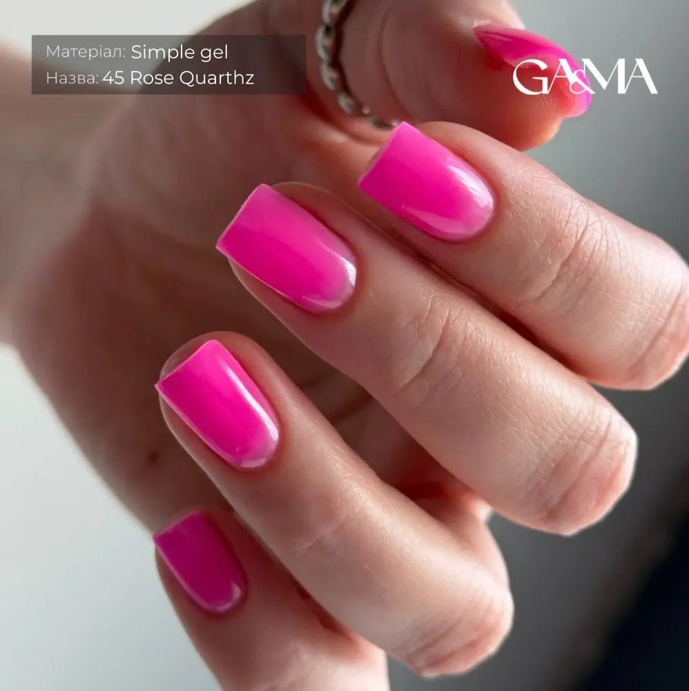 GA&amp;MA Simple gel 045 Rose Quartz - Level Up Beauty Supply