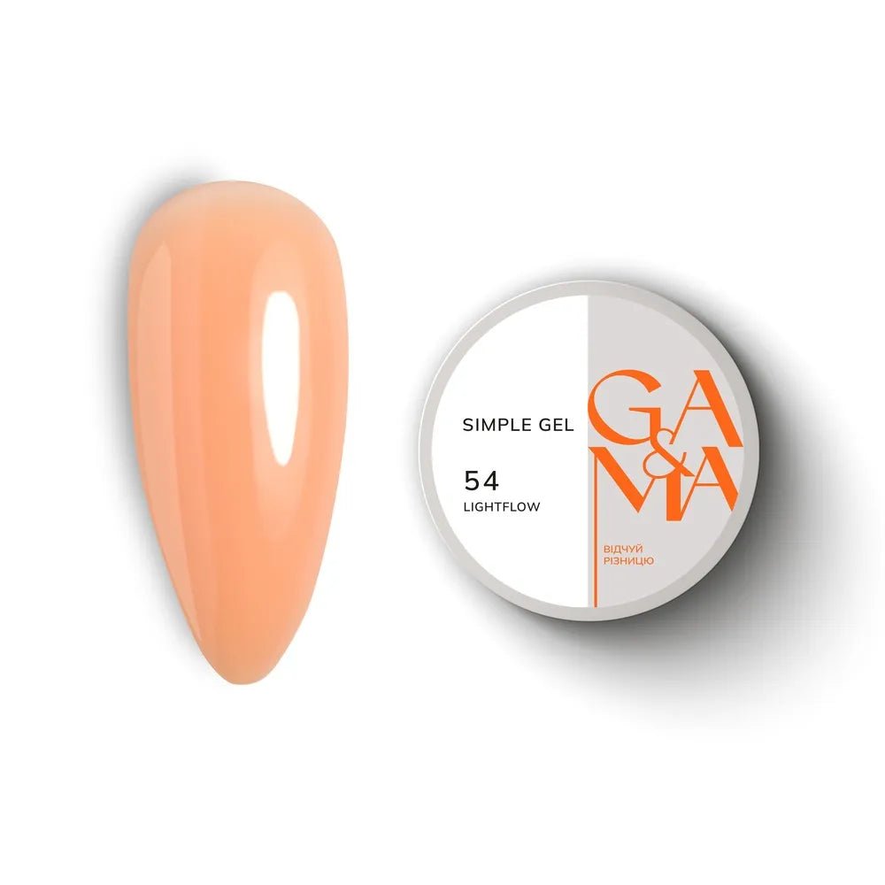 GA&amp;MA Simple gel 054 Lightflow 15 ml - Level Up Beauty Supply