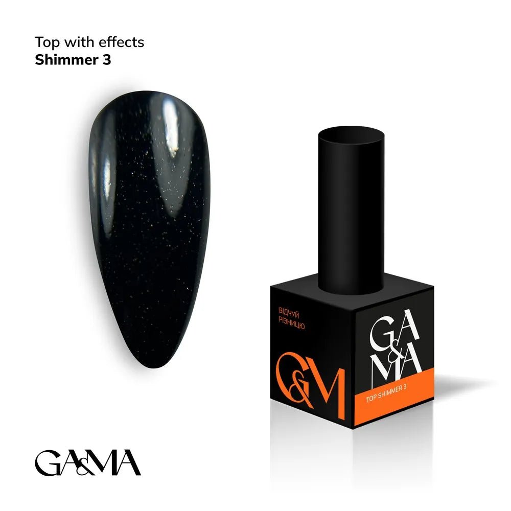 GA&amp;MA Top Shimmer 3 10 ml - Level Up Beauty Supply