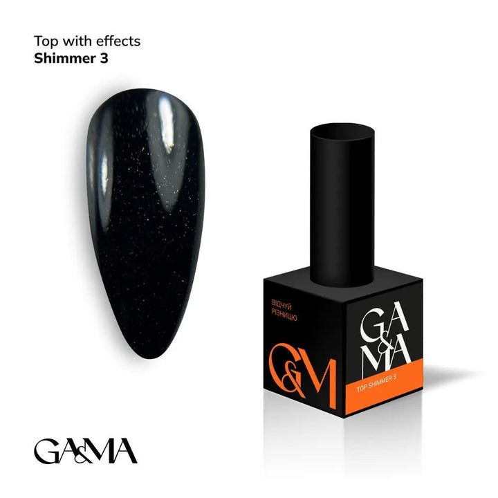 GA&amp;MA Top Shimmer 3 10 ml - Level Up Beauty Supply