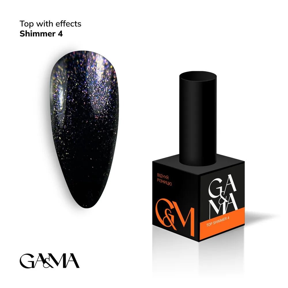 GA&amp;MA Top Shimmer 4 10 ml - Level Up Beauty Supply