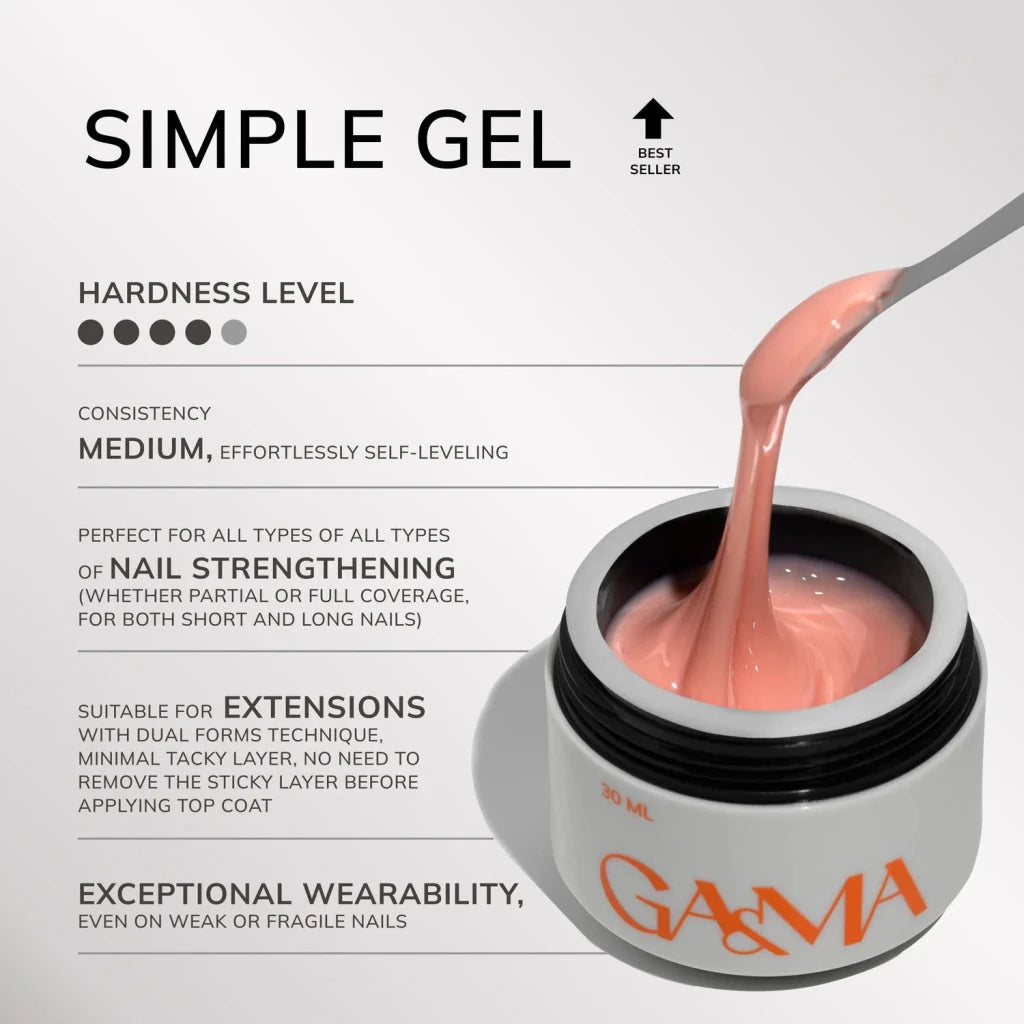 GA&amp;MA Simple gel 049 Emerald - Level Up Beauty Supply