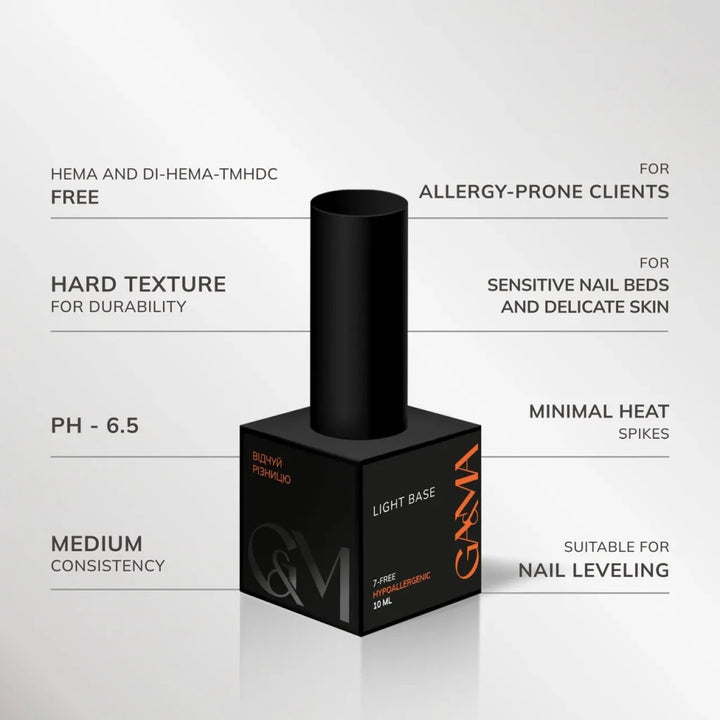GA&amp;MA Light Base 10 ml - Level Up Beauty Supply