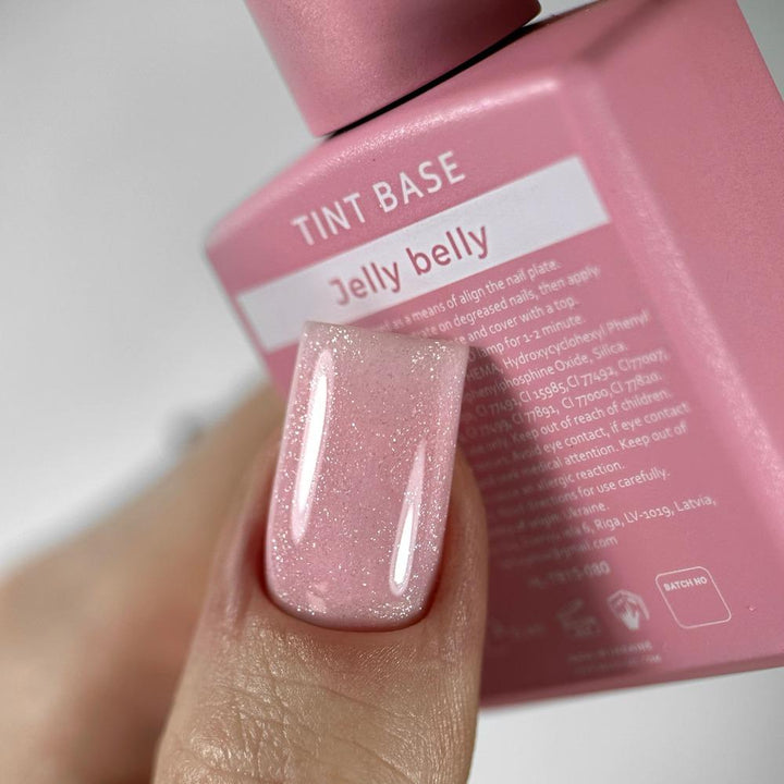 HEYLOVE Tint Base with Shimmer "Jelly Belly", 15ml - Level Up Beauty Supply