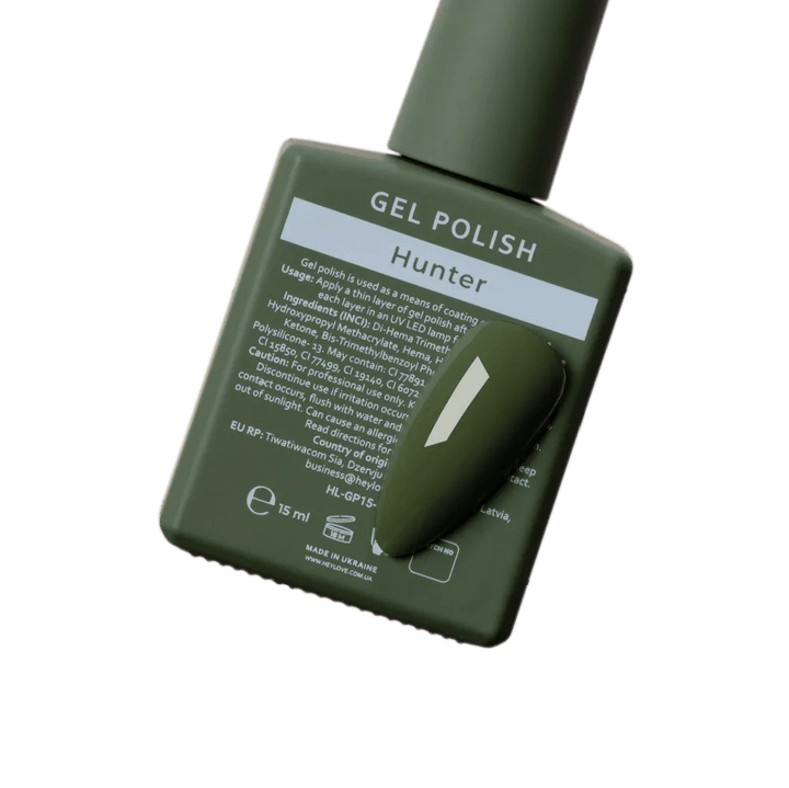HEYLOVE Gel Polish "Hunter", 15 ml (TPO Free) - Level Up Beauty Supply