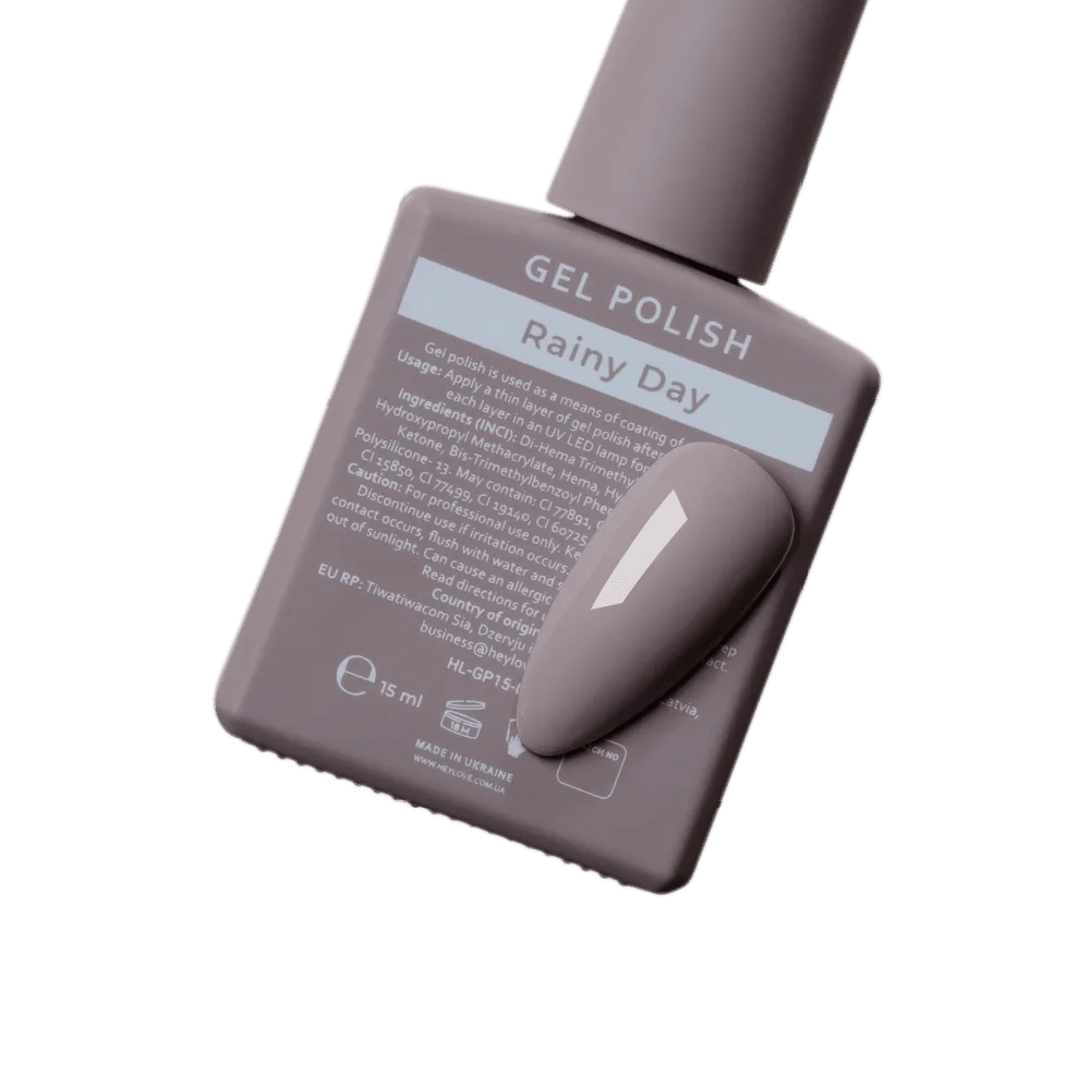 HEYLOVE Gel Polish "Rainy day", 15 ml (TPO Free) - Level Up Beauty Supply