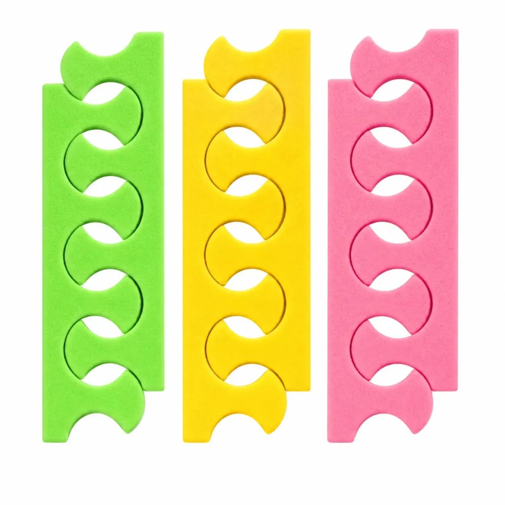Toe Separators, Colored, 10 pairs - Level Up Beauty Supply