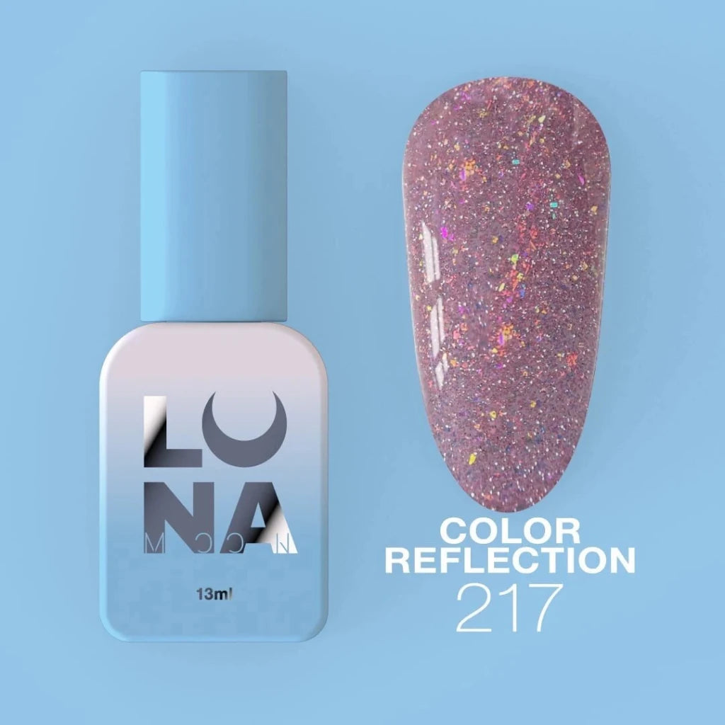 LUNAmoon Colour Gel Polish Reflection 217, 13ml - Level Up Beauty Supply