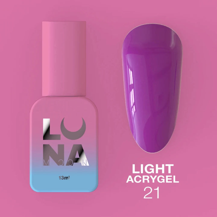 LUNAmoon Liquid Light Acrygel 21, 13ml - Level Up Beauty Supply