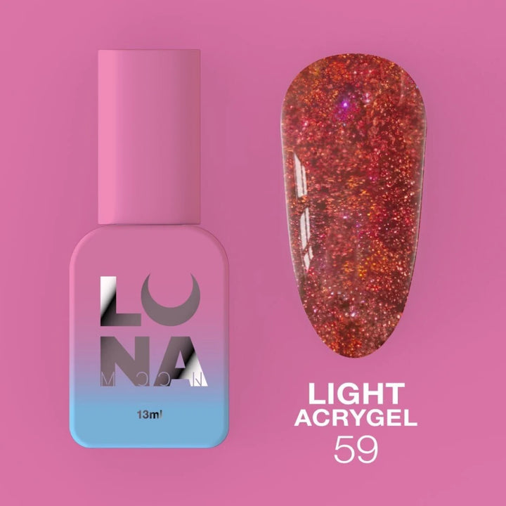 LUNAmoon Liquid Light Acrygel 59, 13ml - Level Up Beauty Supply