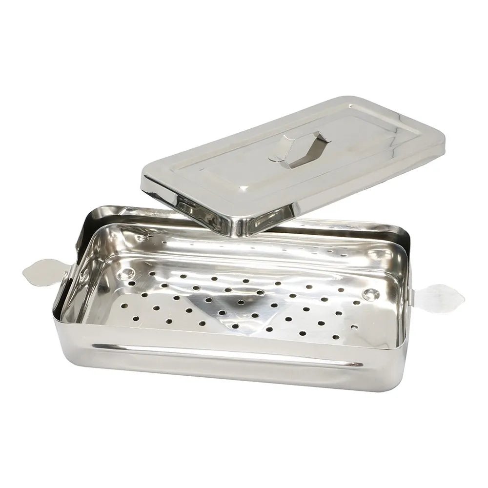 MBI - Instruments Sterilizing Tray with Cover 8" x 4.5" x 2" (MBI - 949) - Level Up Beauty Supply