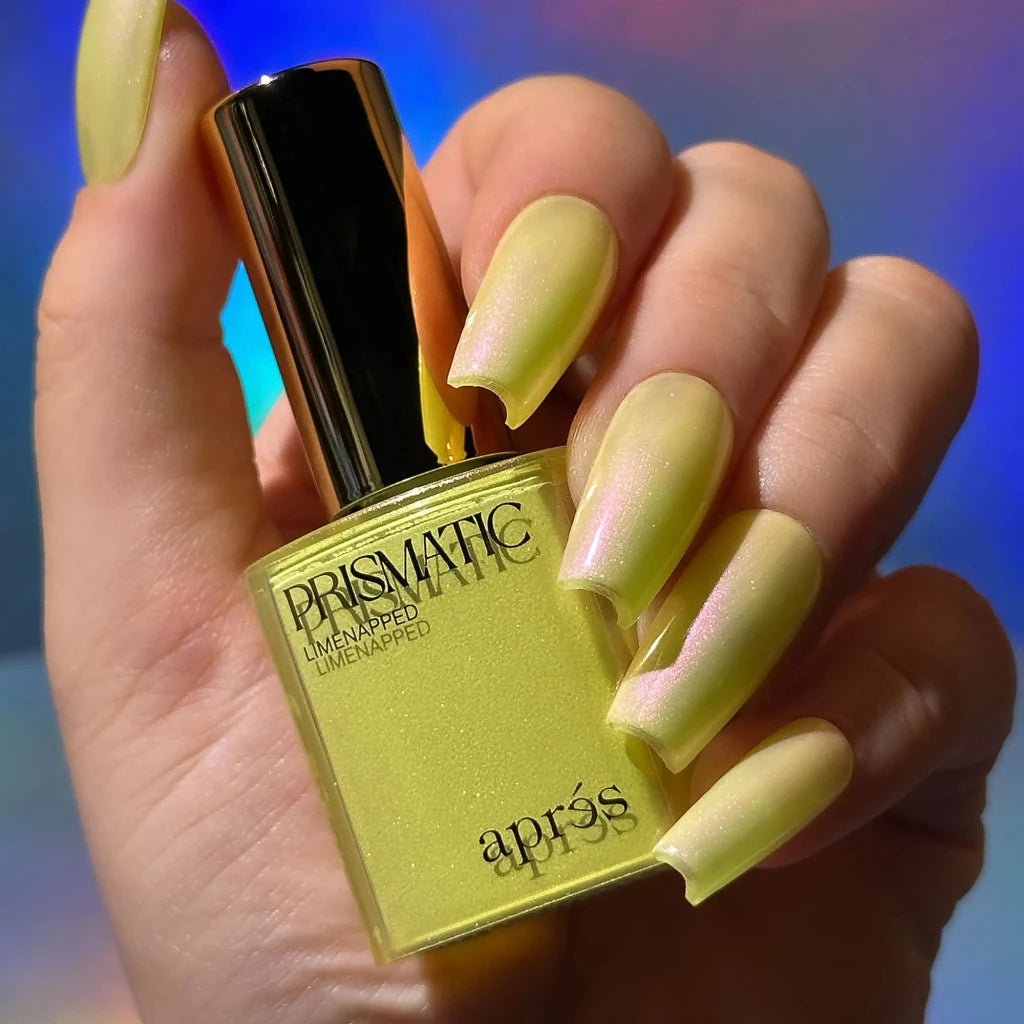 Aprés - Prismatic color gel polish "Limenapped", P13(HEMA/TPO/TMPTA-Free), 10ml - Level Up Beauty Supply