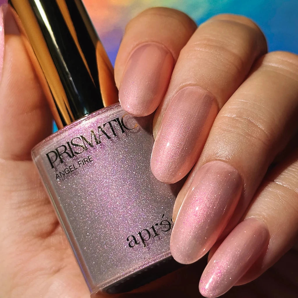 Aprés - Prismatic color gel polish "Angel Fire", P15(HEMA/TPO/TMPTA-Free), 10ml - Level Up Beauty Supply