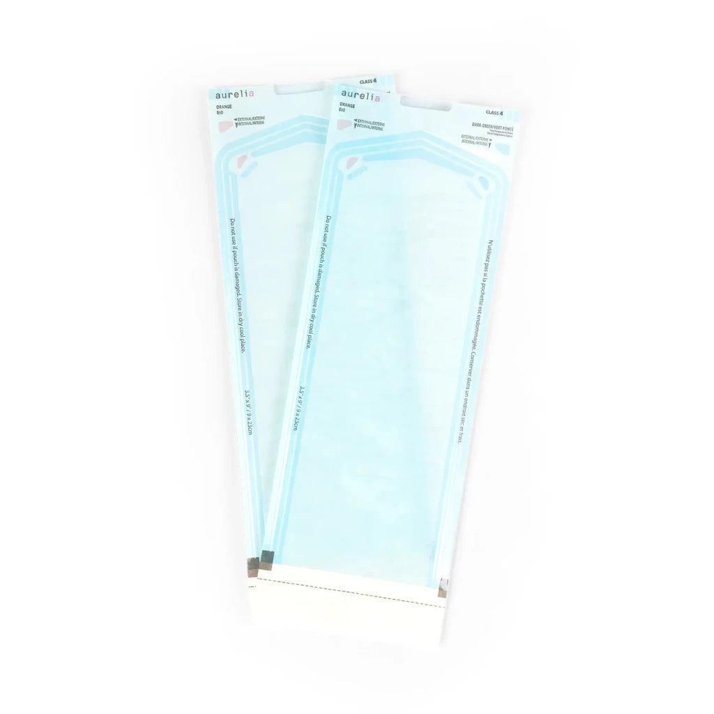 Aurelia Self-Seal Pouch, Class 4, 3.5" x 9'', 200pcs - Level Up Beauty Supply