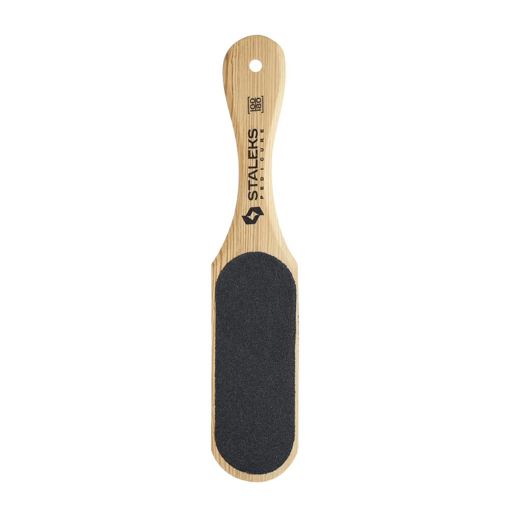 STALEKS Wooden Foot File Beauty&amp;Care 10 Type 1 100/180 grit - Level Up Beauty Supply
