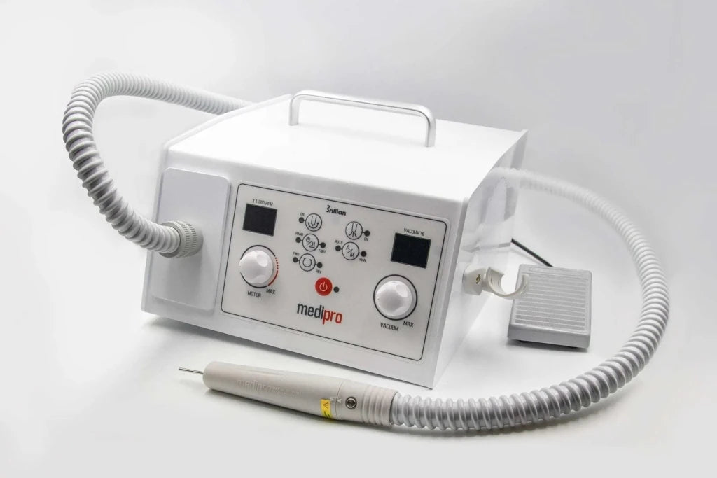Saeshin MediPro Vacuum Premium Pedicure Drill with HMD03 Brushless handpiece (Available by request) - Level Up Beauty Supply