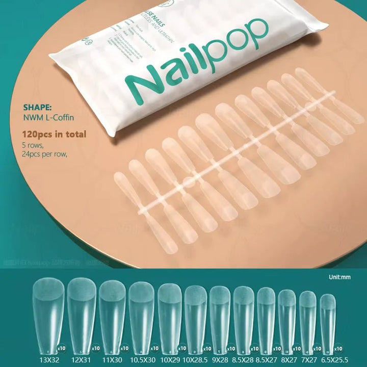 Soft Gel Tips (Matte) - Level Up Beauty Supply