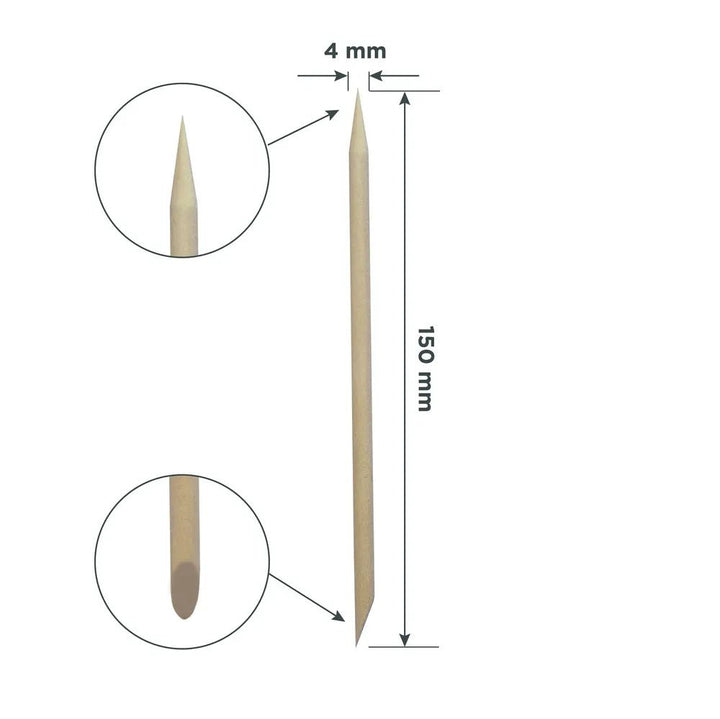 Staleks Orange stick EXPERT wooden 150 mm (100 pcs) - Level Up Beauty Supply