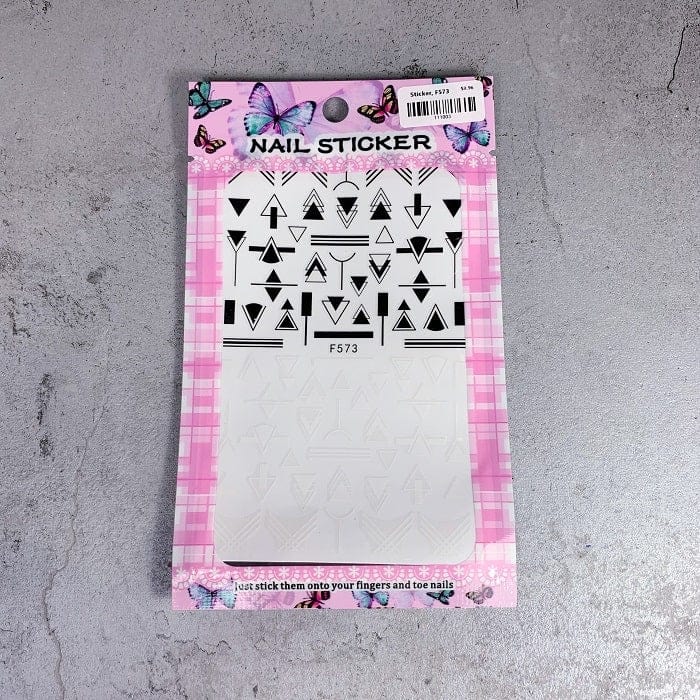 Sticker, Geometric Black &amp; White - Level Up Beauty Supply