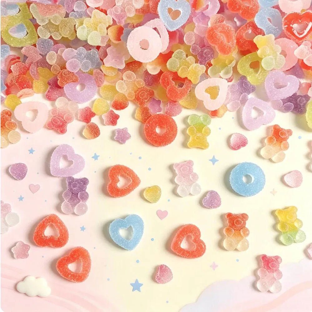 Sugar Gummy Nail Charms, 50pcs - Level Up Beauty Supply