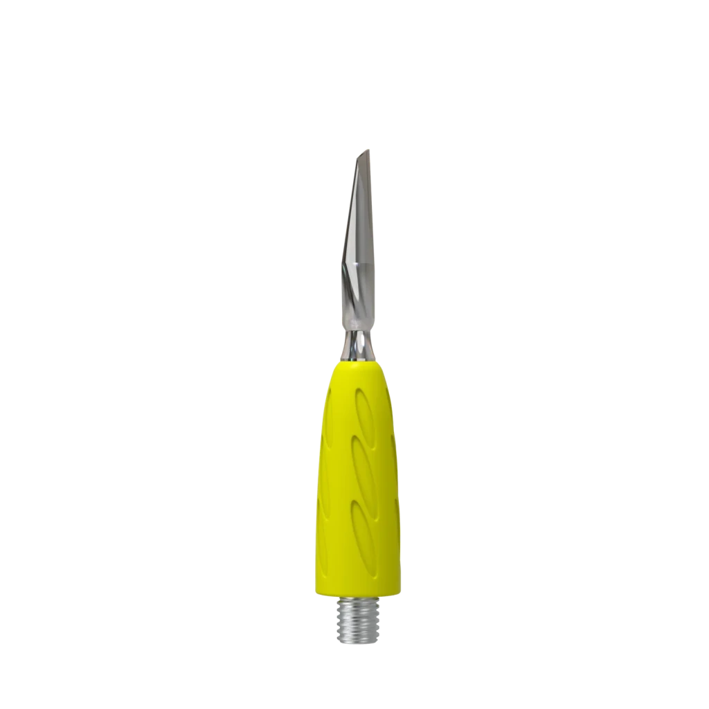 Staleks Interchangeable Attachment Combo UNIQ 16 rounded narrow pusher (yellow) - Level Up Beauty Supply