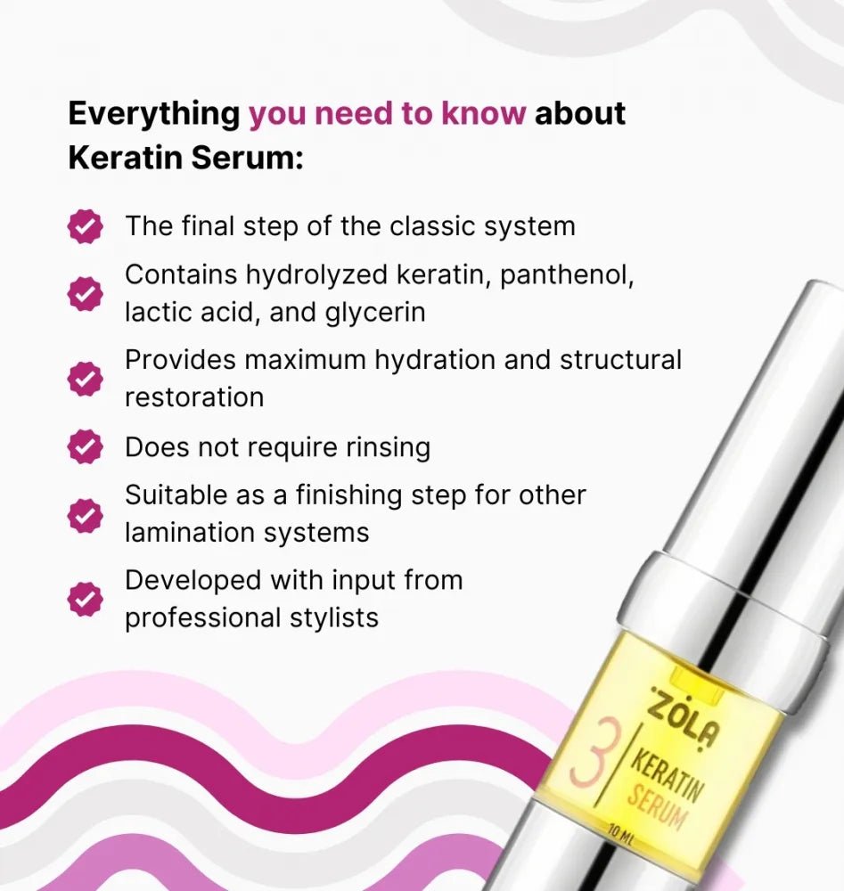 ZOLA Laminating compound 03 Keratin Serum (Silver) 10 ml - Level Up Beauty Supply
