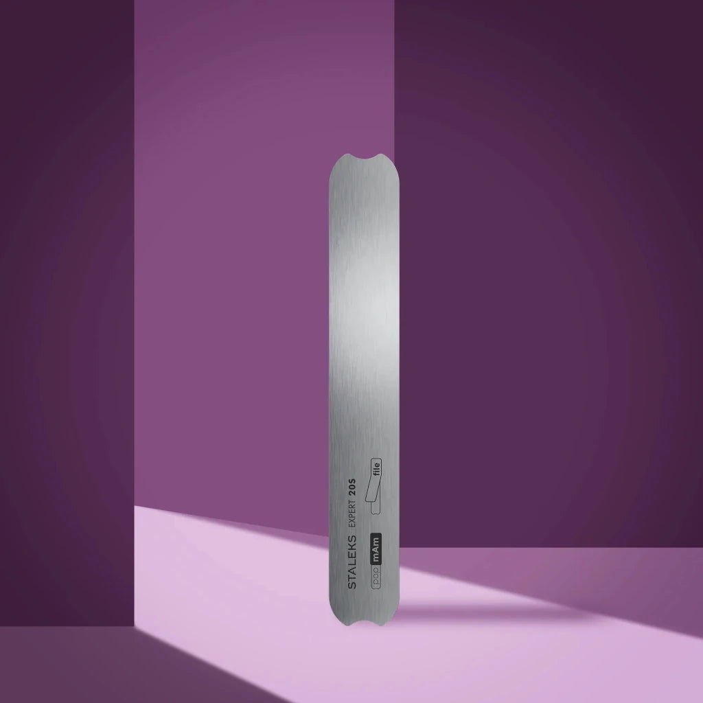 Staleks - Straight metal base for nail file EXPERT 20s (130 mm) - Level Up Beauty Supply