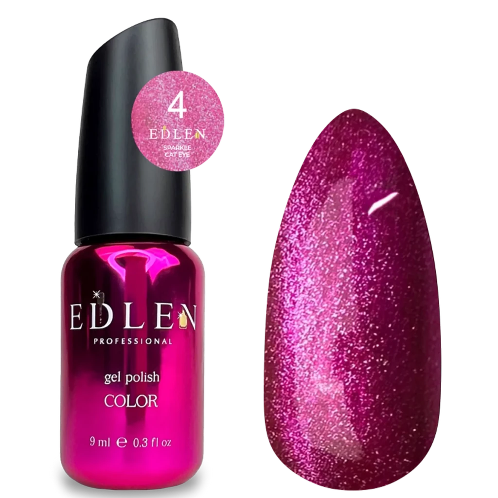 EDLEN Color Gel Polish Sparkle Cat 004, 9 ml - Level Up Beauty Supply
