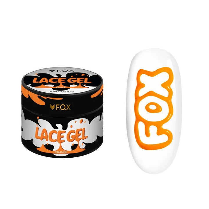 F.O.X Lace Gel Orange, 5 ml - Level Up Beauty Supply