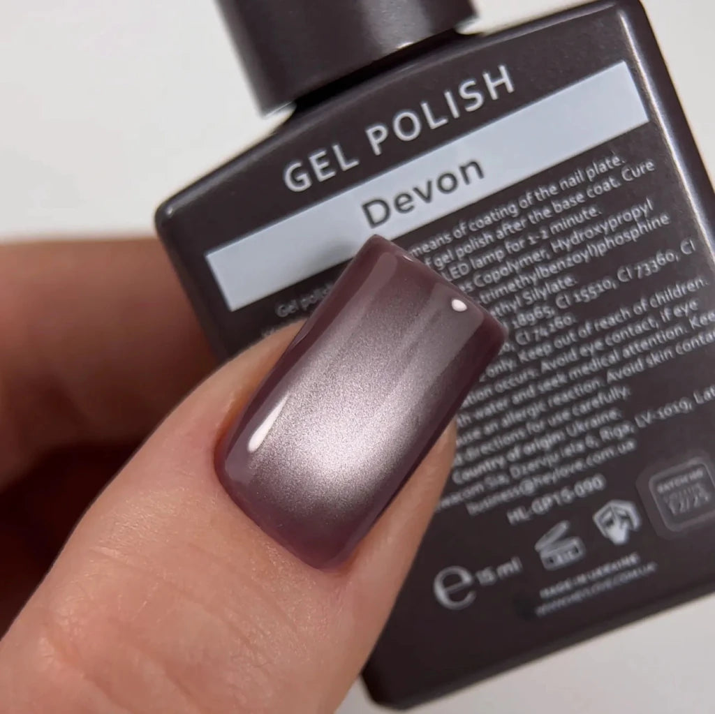 HEYLOVE - Cat Eye Gel Polish "Devon", 15 ml (TPO Free) - Level Up Beauty Supply