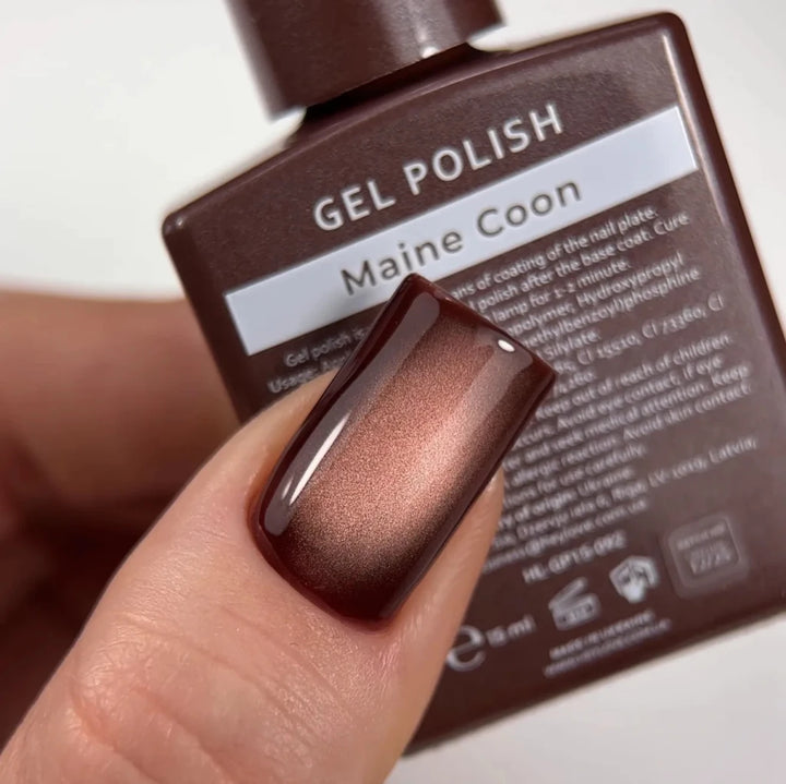 HEYLOVE - Cat Eye Gel Polish "Maine Coon", 15 ml (TPO Free) - Level Up Beauty Supply