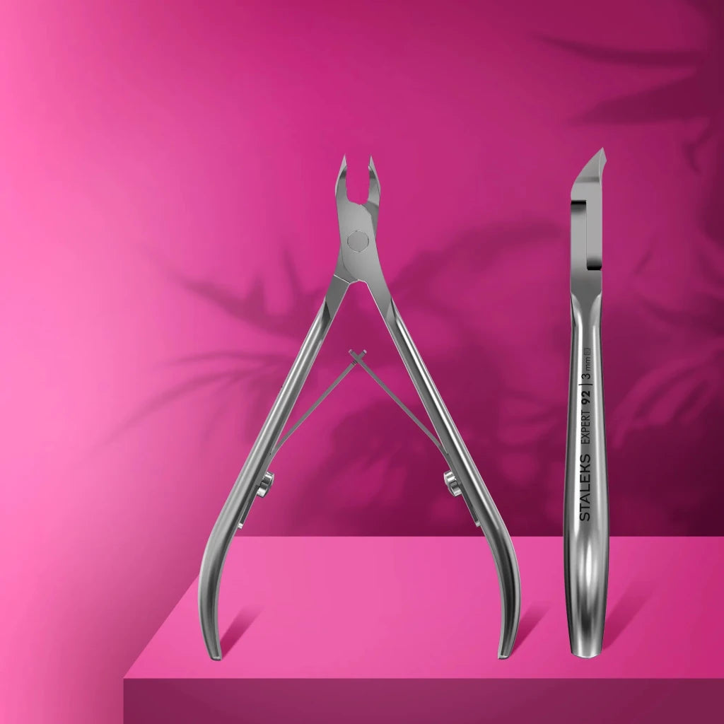 STALEKS Cuticle Nippers EXPERT 92, 3 mm - Level Up Beauty Supply