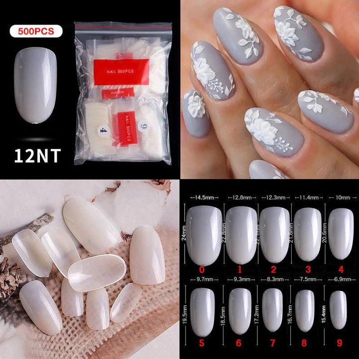 Nail tips for design trials, 10packs x 50pcs - Level Up Beauty Supply