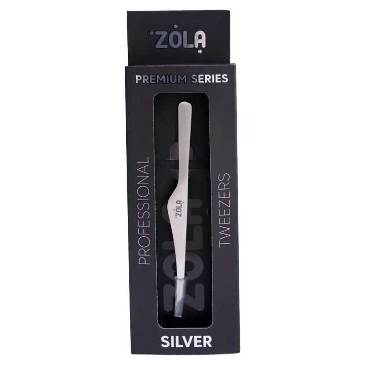 ZOLA - Professional tweezers premium series SILVER - Level Up Beauty Supply
