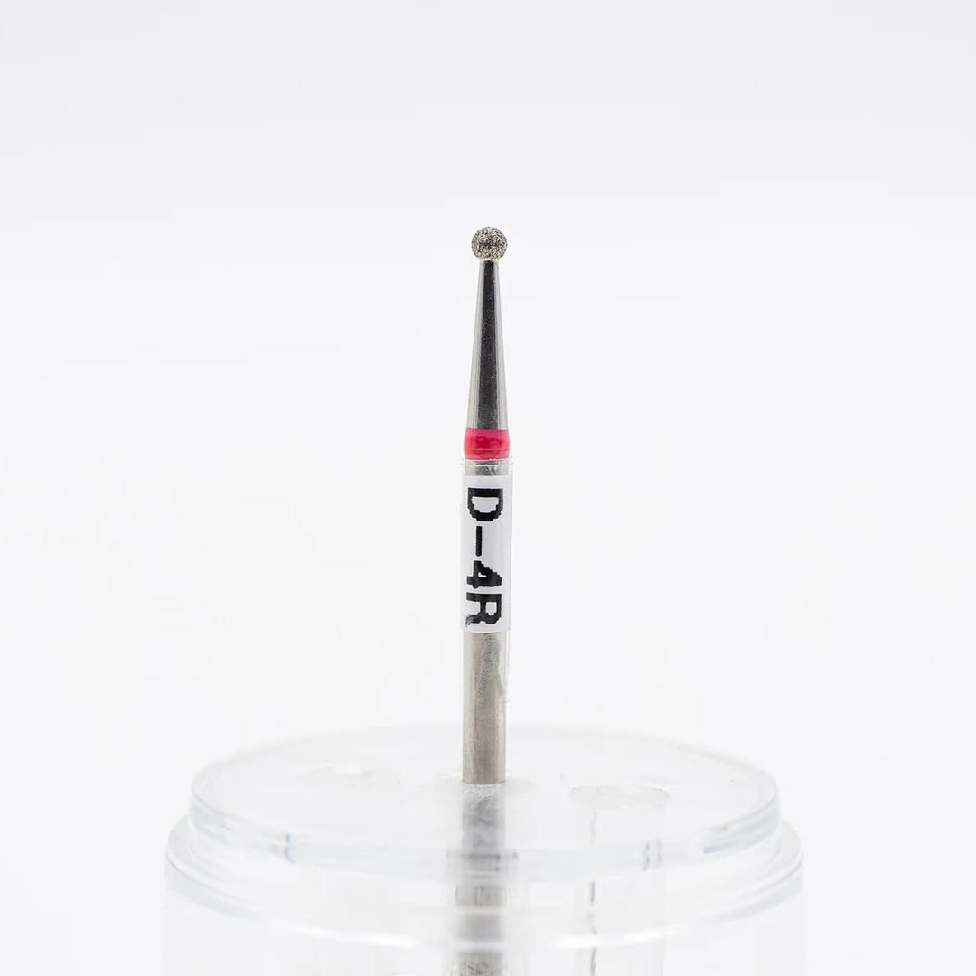 Diamond nail bit, Ball 2.0 - Fine (Red) (D-4) - Level Up Beauty Supply